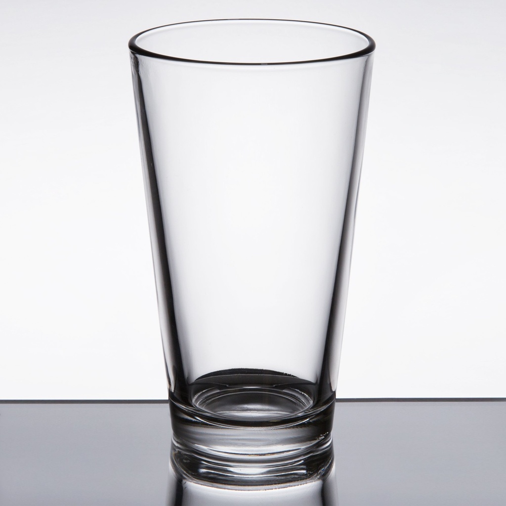 Libbey Restaurant Basics 16 oz. Rim Tempered Mixing Glass / Pint Glass