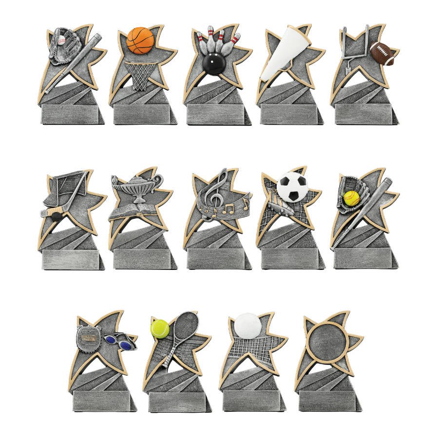 5 1/2" Music Jazz Star Resin