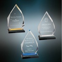 5 1/4" x 7 3/4" Silver Diamond Impress Acrylic