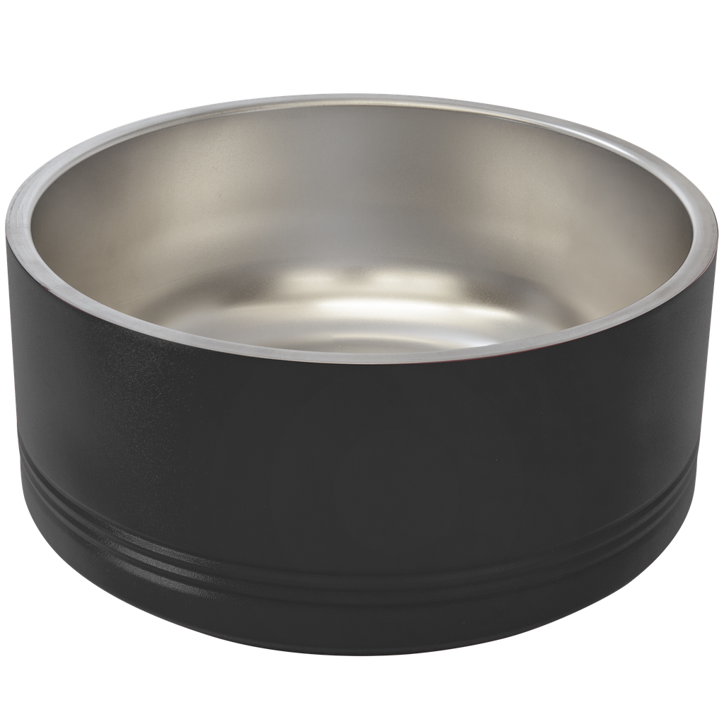 Polar Camel 64 oz. Black Pet Bowl
