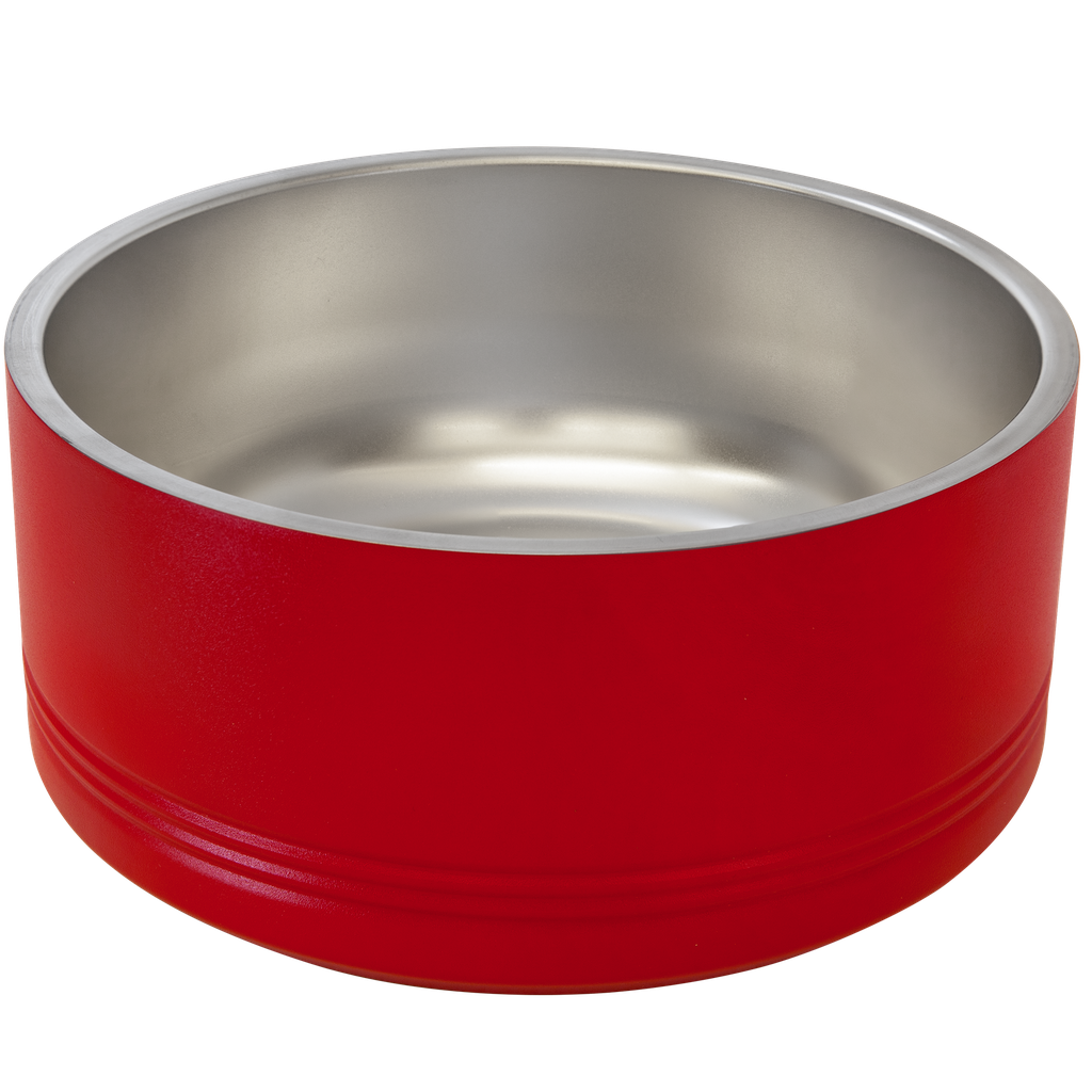 Polar Camel 64 oz. Red Pet Bowl