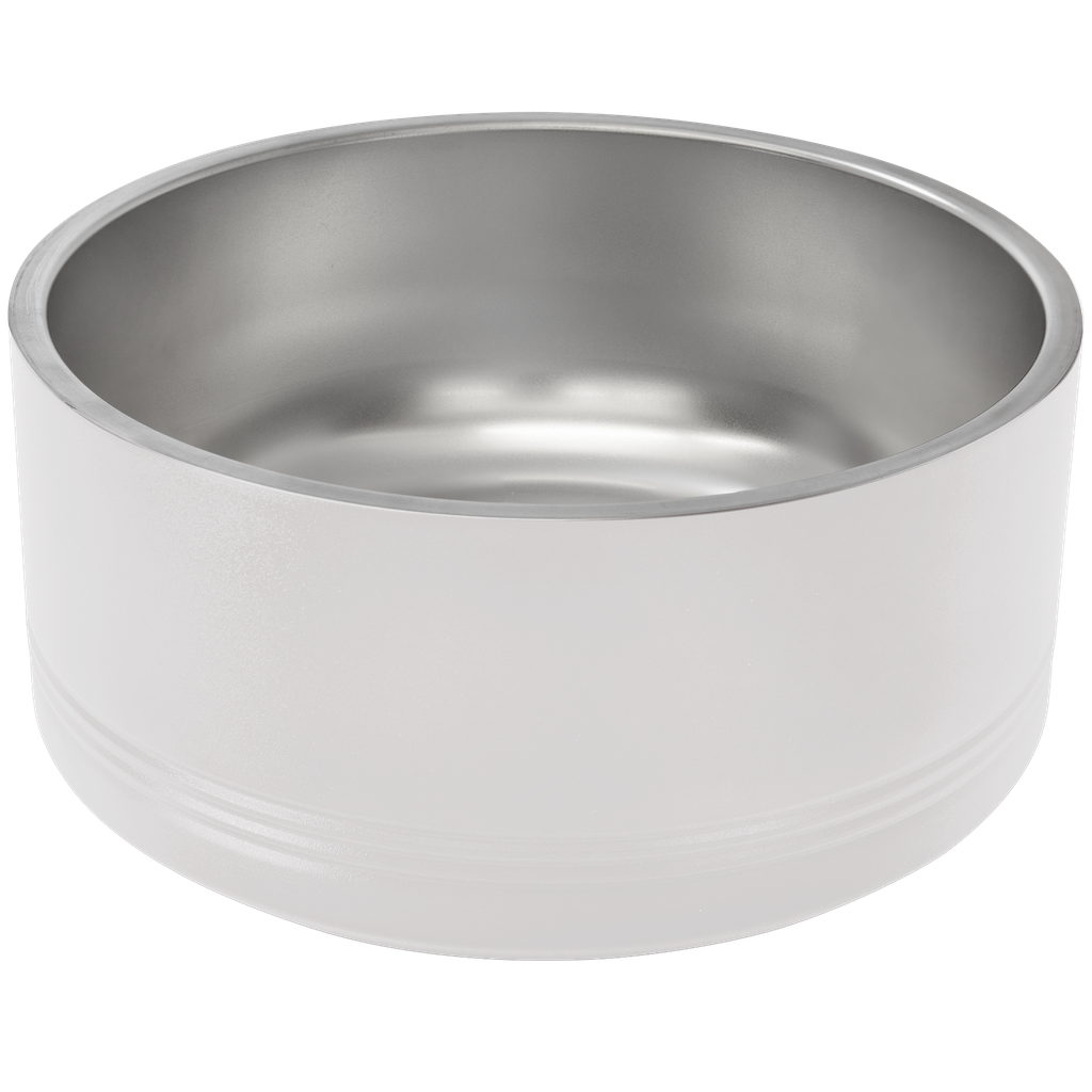 Polar Camel 64 oz. White Pet Bowl
