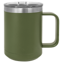 Polar Camel 15 oz. Olive Green Vacuum Insulated Mug with Slider Lid