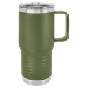Polar Camel 20 oz. Olive Green Vacuum Insulated Travel Mug with Slider Lid