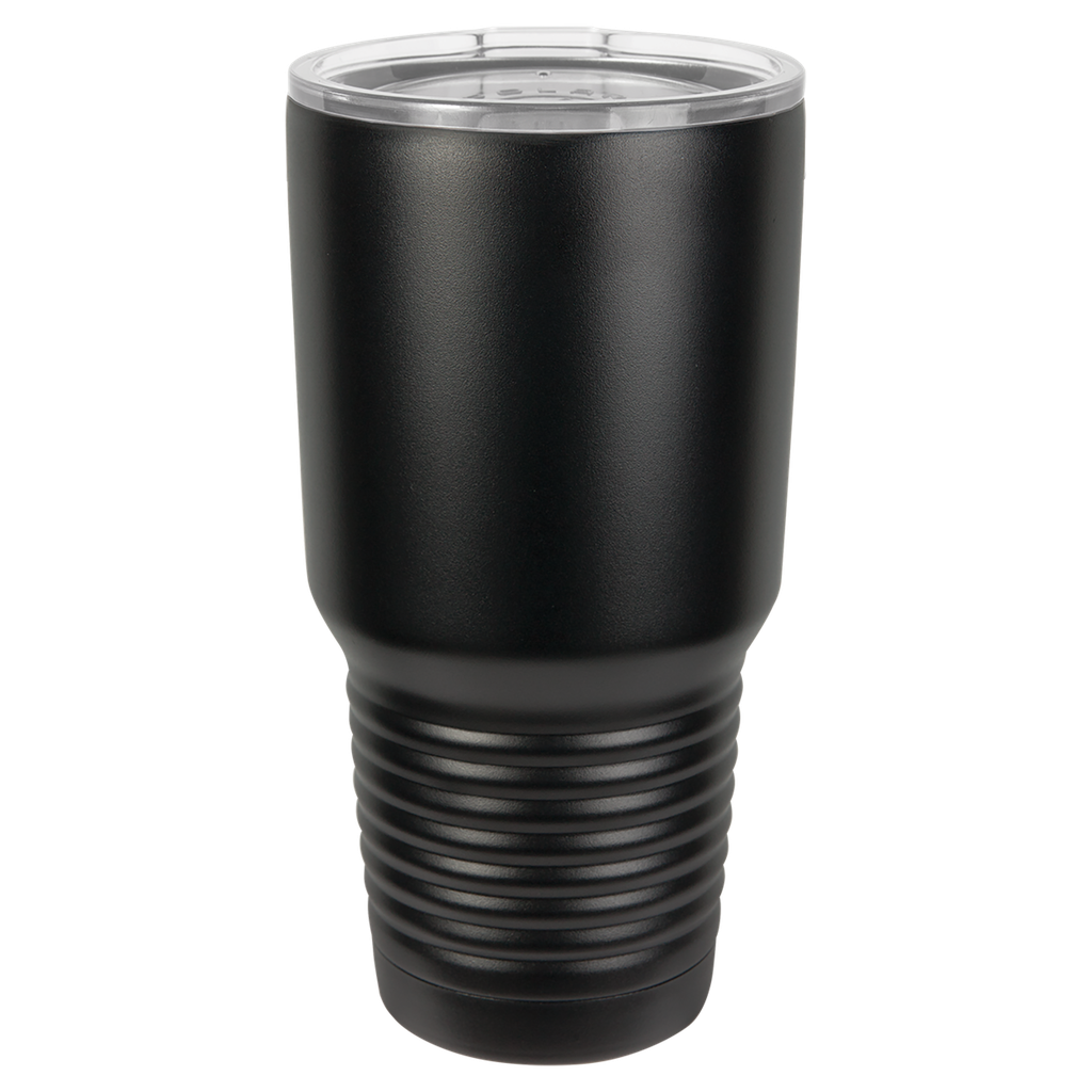 Polar Camel 30 oz. Black Ringneck Vacuum Insulated Tumbler w/Lid, no Silver Ring