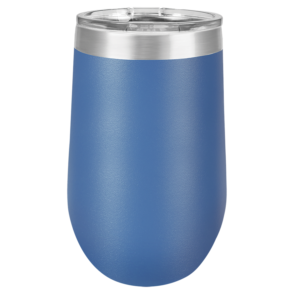 Polar Camel 16 oz. Royal Blue Vacuum Insulated Stemless Tumbler w/Lid