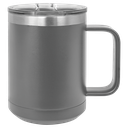 Polar Camel 15 oz. Dark Gray Vacuum Insulated Mug with Slider Lid