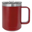 Polar Camel 15 oz. Maroon Vacuum Insulated Mug with Slider Lid