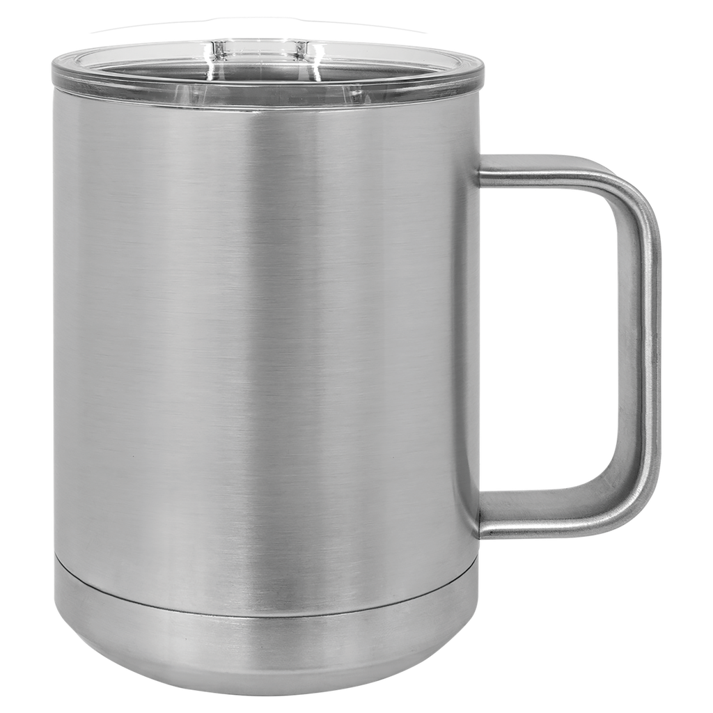 Sublimatable Polar Camel 15 oz. Stainless Steel Insulated Mug w/Slider Lid