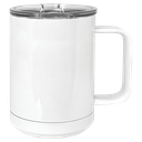 Sublimatable Polar Camel 15 oz. White Vacuum Insulated Mug w/Slider Lid
