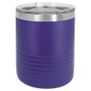 Polar Camel Ringneck 10 oz. Purple Vacuum Insulated Tumbler with Clear Lid