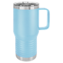 Polar Camel 20 oz. Light Blue Vacuum Insulated Travel Mug with Slider Lid