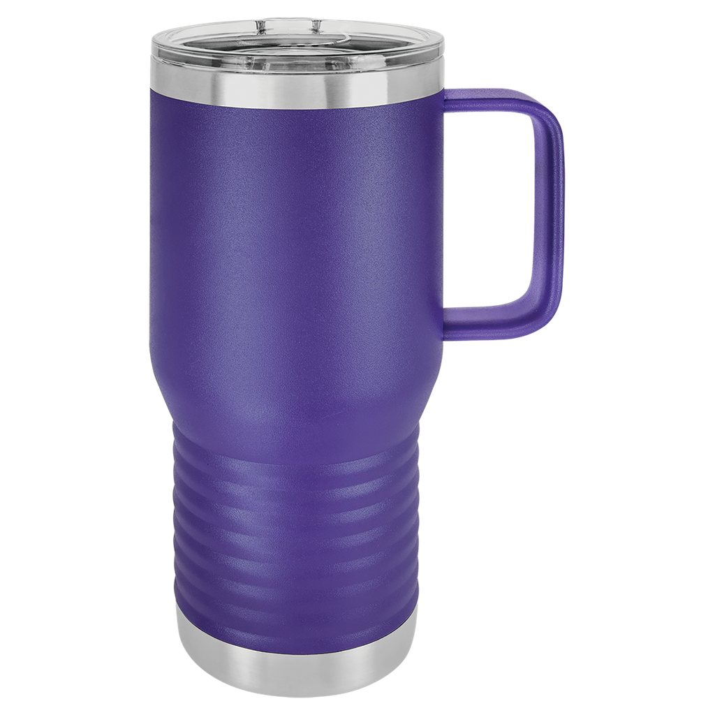 Polar Camel 20 oz. Purple Vacuum Insulated Travel Mug with Slider Lid