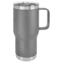 Polar Camel 20 oz. Dark Gray Vacuum Insulated Travel Mug with Slider Lid