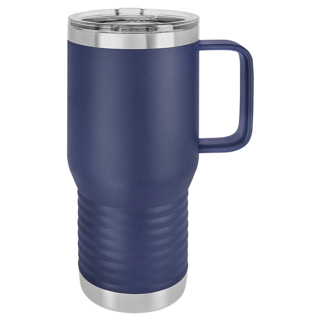 Polar Camel 20 oz. Navy Blue Vacuum Insulated Travel Mug with Slider Lid