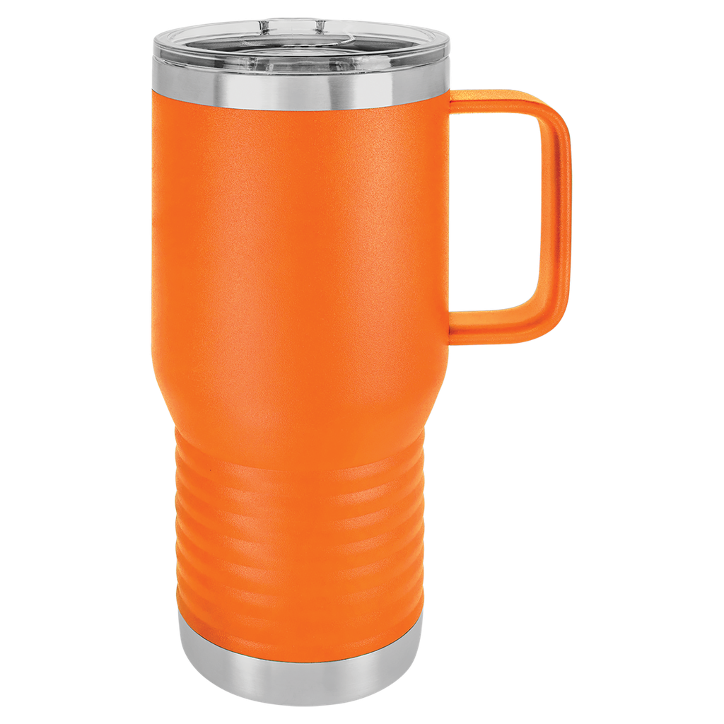 Polar Camel 20 oz. Orange Vacuum Insulated Travel Mug with Slider Lid