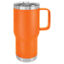 Polar Camel 20 oz. Orange Vacuum Insulated Travel Mug with Slider Lid