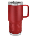 Polar Camel 20 oz. Maroon Vacuum Insulated Travel Mug with Slider Lid