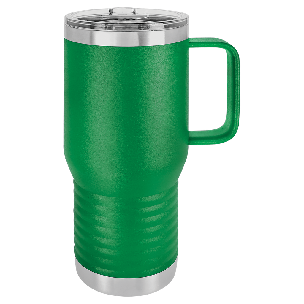 Polar Camel 20 oz. Green Vacuum Insulated Travel Mug with Slider Lid