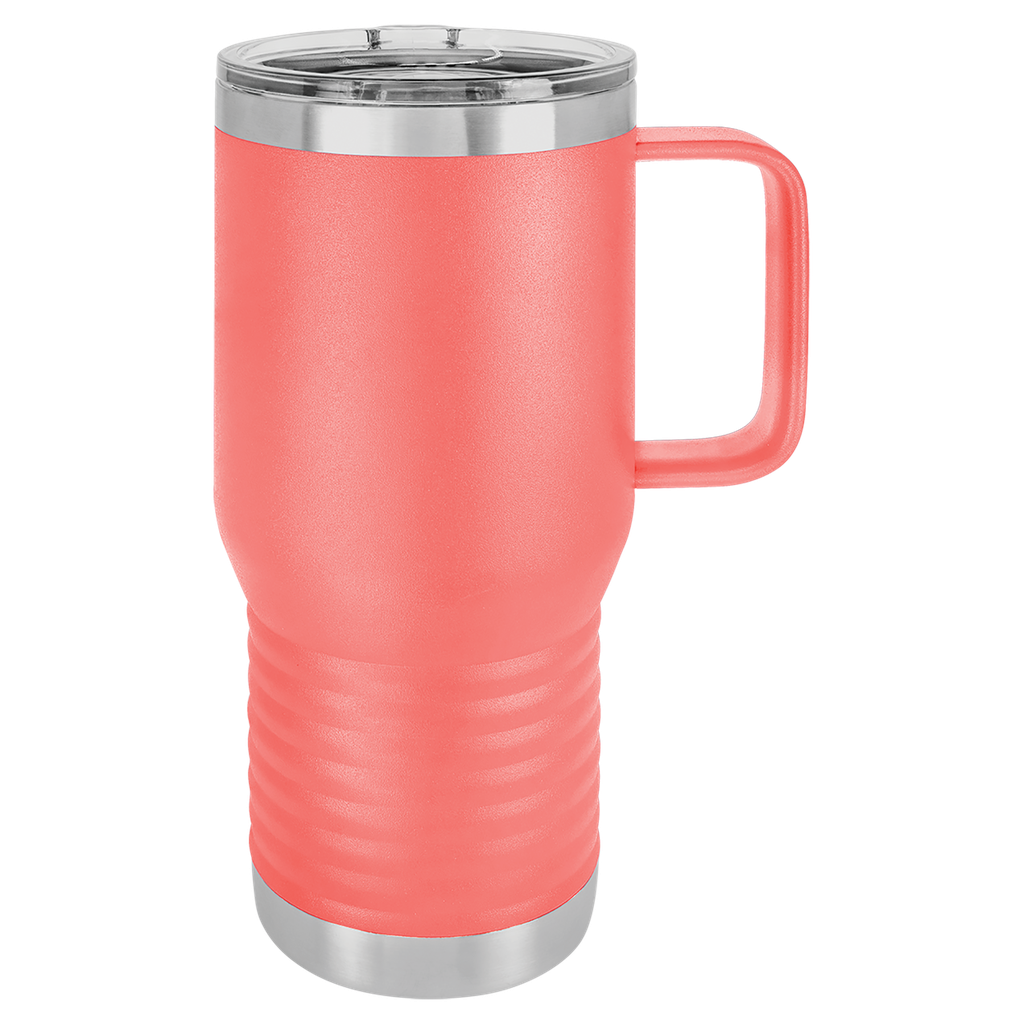 Polar Camel 20 oz. Coral Vacuum Insulated Travel Mug with Slider Lid