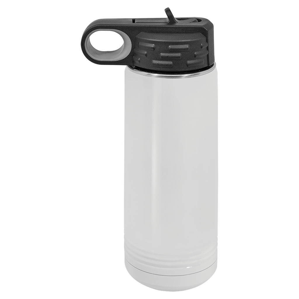 20 oz. White Polar Camel Sublimatable Water Bottle