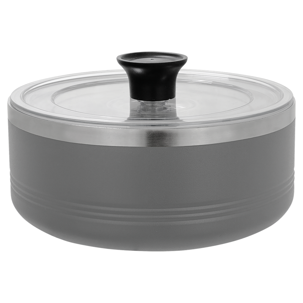 Polar Camel Gray 1 1/4 Quart Serving Bowl with Lid