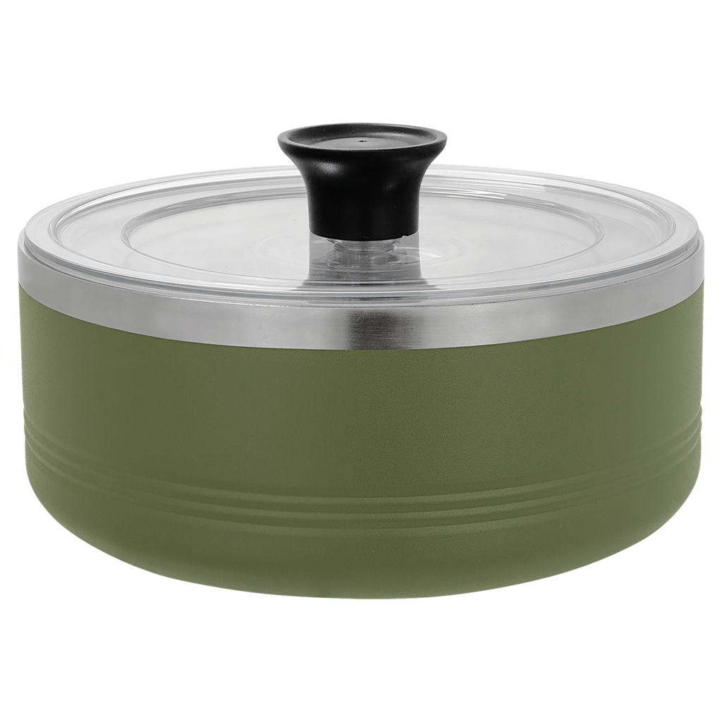 Polar Camel Olive Green 1 1/4 Quart Serving Bowl with Lid