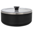 Polar Camel Black 3 Quart Serving Bowl with Lid and Dynasub Insert