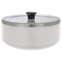Polar Camel White 3 Quart Serving Bowl with Lid