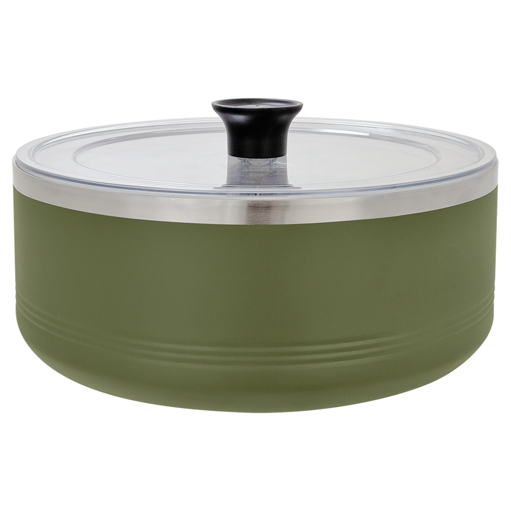 Polar Camel Olive Green 3 Quart Serving Bowl with Lid