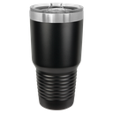 Polar Camel 30 oz. Black Ringneck Insulated Tumbler w/Slider Lid & Silver Ring