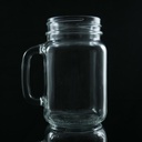 Libbey 97084 16 oz. Drinking Jar / Mason Jar with Handle - 12/Case