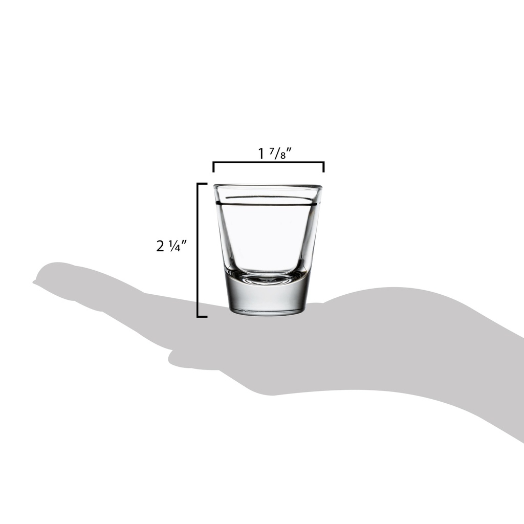 Libbey 5120/A0007 1.5 oz. Shot Glass with 1 oz. Pour Line