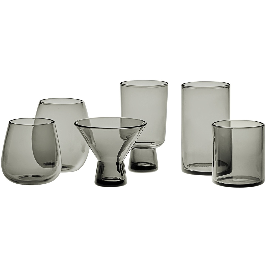 Pangea 13 oz. Gray Stemless Wine Glass