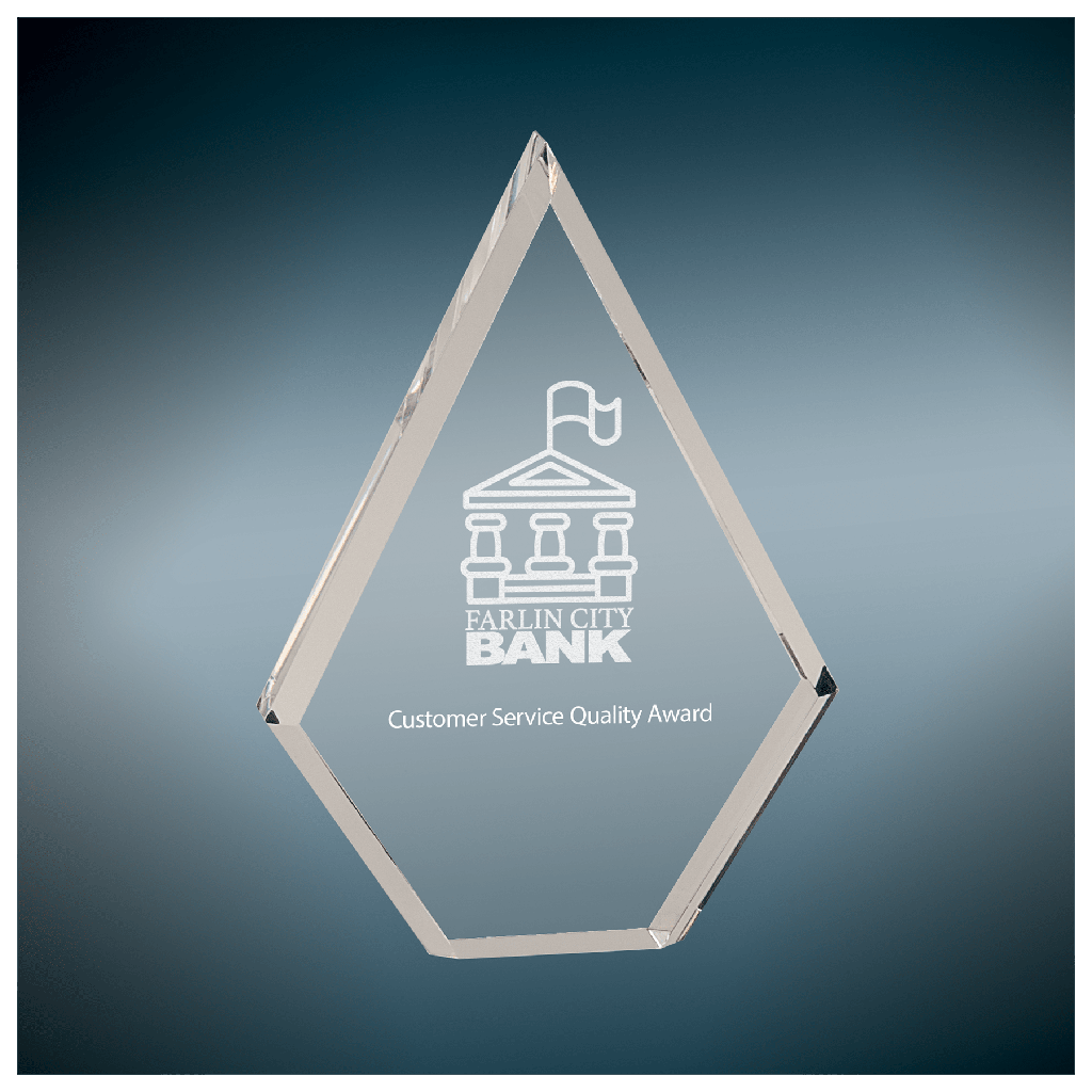 5" x 7" Clear Diamond Acrylic