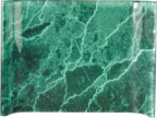 7" x 5" Green Marbleized Acrylic Crescent