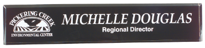 10" x 2" Black Acrylic Desk Wedge