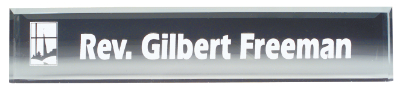 10" x 2" Clear Acrylic Desk Wedge