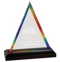 8 3/4" Rainbow Triangle Impress Acrylic