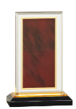 6 1/2" Red & Gold Royal Impress Acrylic