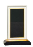 6 1/2" Black & Gold Royal Impress Acrylic