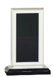 6 1/2" Black & Silver Royal Impress Acrylic