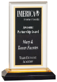 7 1/2" Black & Gold Royal Impress Acrylic