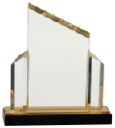 7" x 8" Gold Beveled Post Impress Acrylic