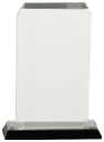 3 1/2" x 6 1/2" Silver Clipped Corner Impress Acrylic