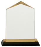 3 1/2" x 5 1/2" Gold Jewel Impress Acrylic