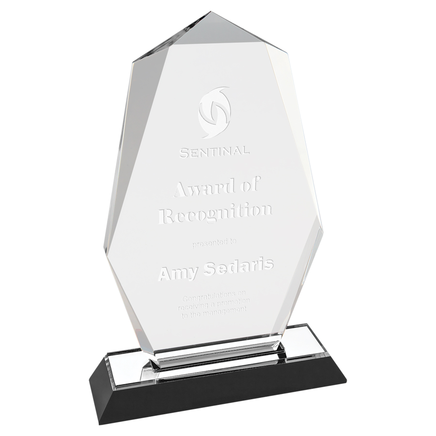 8" Silver Octagon Point Impress Acrylic