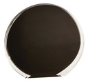 5 1/2" Black/Clear Luminary Circle Acrylic