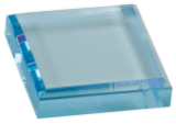 3" x 3" Blue Acrylic Paperweight