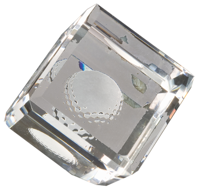 3" x 3" Crystal Cube